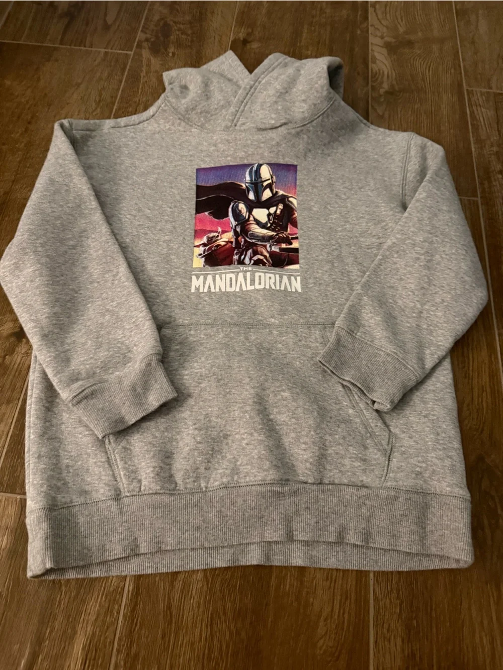 Kids' Gray Graphic Hoodie